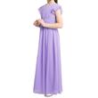 Hosszú halványlila alkalmi chiffon ruha, koszorúslányruha, 7-14 éves korig Hosszú halványlila alkalmi chiffon ruha, koszorúslányruha, 7-14 éves korig