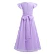 Hosszú halványlila alkalmi chiffon ruha, koszorúslányruha, 7-14 éves korig Hosszú halványlila alkalmi chiffon ruha, koszorúslányruha, 7-14 éves korig