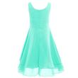Mentazöld alkalmi kislány chiffon ruha esküvőre, fotózásra, szülinapra 6-16 éves korig Mentazöld alkalmi kislány chiffon ruha esküvőre, fotózásra, szülinapra 6-16 éves korig
