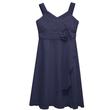Sötétkék chiffon ruha, alkalmi ruha, parti ruha 11-16 éves korig Sötétkék chiffon ruha, alkalmi ruha, parti ruha 11-16 éves korig