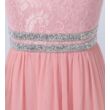 Csipkés csillogós chiffon ruha, rózsaszín-mályva  alkalmi ruha, koszorúslányruha 6-16 éves