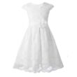 Fehér csipkeruha, alkalmi ruha, elsőáldozó ruha, koszorúslány ruha 9-10 éves