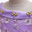 Hercegnős arany-lila alkalmi ruha, koszorúslány ruha 