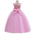 Hercegnős arany-rózsaszín alkalmi ruha, koszorúslány ruha 5-12 éves korig