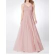 Női rózsaszín-mályva tüllős alkalmi koszorúslány ruha, báli ruha, parti ruha, estélyi ruha XS-L
