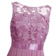 Női csipkés lila-mályva koszorúslány ruha, parti ruha, estélyi ruha chiffon ruha  XXS - 3XL méretig 