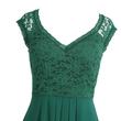Női csipkés zöld alkalmi ruha, parti ruha, estélyi ruha chiffon ruha Női csipkés zöld alkalmi ruha, parti ruha, estélyi ruha chiffon ruha