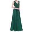 Női csipkés zöld alkalmi ruha, parti ruha, estélyi ruha chiffon ruha