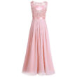 Rózsaszín csipkés koszorúslány ruha, parti ruha, estélyi ruha chiffon ruha XS-3XL