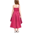 Pink / sötétrózsaszín aszimmetrikus alkalmi kislány chiffon ruha esküvőre, fotózásra 7-12 éves korig Pink / sötétrózsaszín aszimmetrikus alkalmi kislány chiffon ruha esküvőre, fotózásra 7-12 éves korig