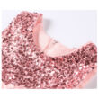 Flitteres rózsaszín kislány alkalmi ruha, koszorúslány ruha 2-10 éves korig