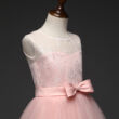 Hercegnős pink kislány alkalmi ruha esküvőre, koszorúslány ruha 7-8 éves
