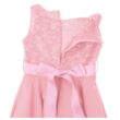 Kövesderekú rózsaszín alkalmi kislány ruha esküvőre, koszorúslányruha, fotózásra 5-16 éves korig