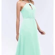Női mentazöld chiffon maxi ruha koszorúslány ruha, parti ruha, estélyi ruha Női mentazöld chiffon maxi ruha koszorúslány ruha, parti ruha, estélyi ruha