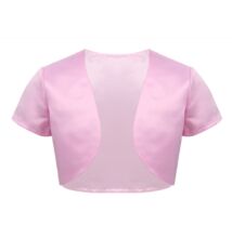 Rózsaszín szatén boleró alkalmi ruhákhoz