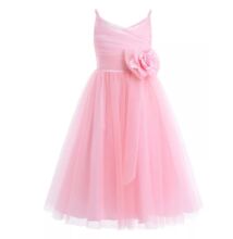 Rózsaszín kislány alkalmi ruha, koszorúslányruha 2-10 éves korig