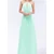 Női mentazöld chiffon maxi ruha koszorúslány ruha, parti ruha, estélyi ruha 